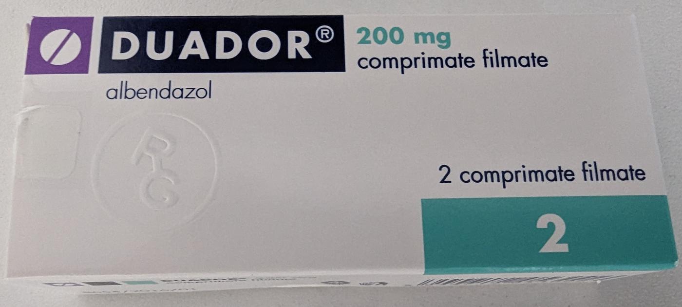 DUADOR 200mg comprimate filmate GEDEON RICHTER, albendazol